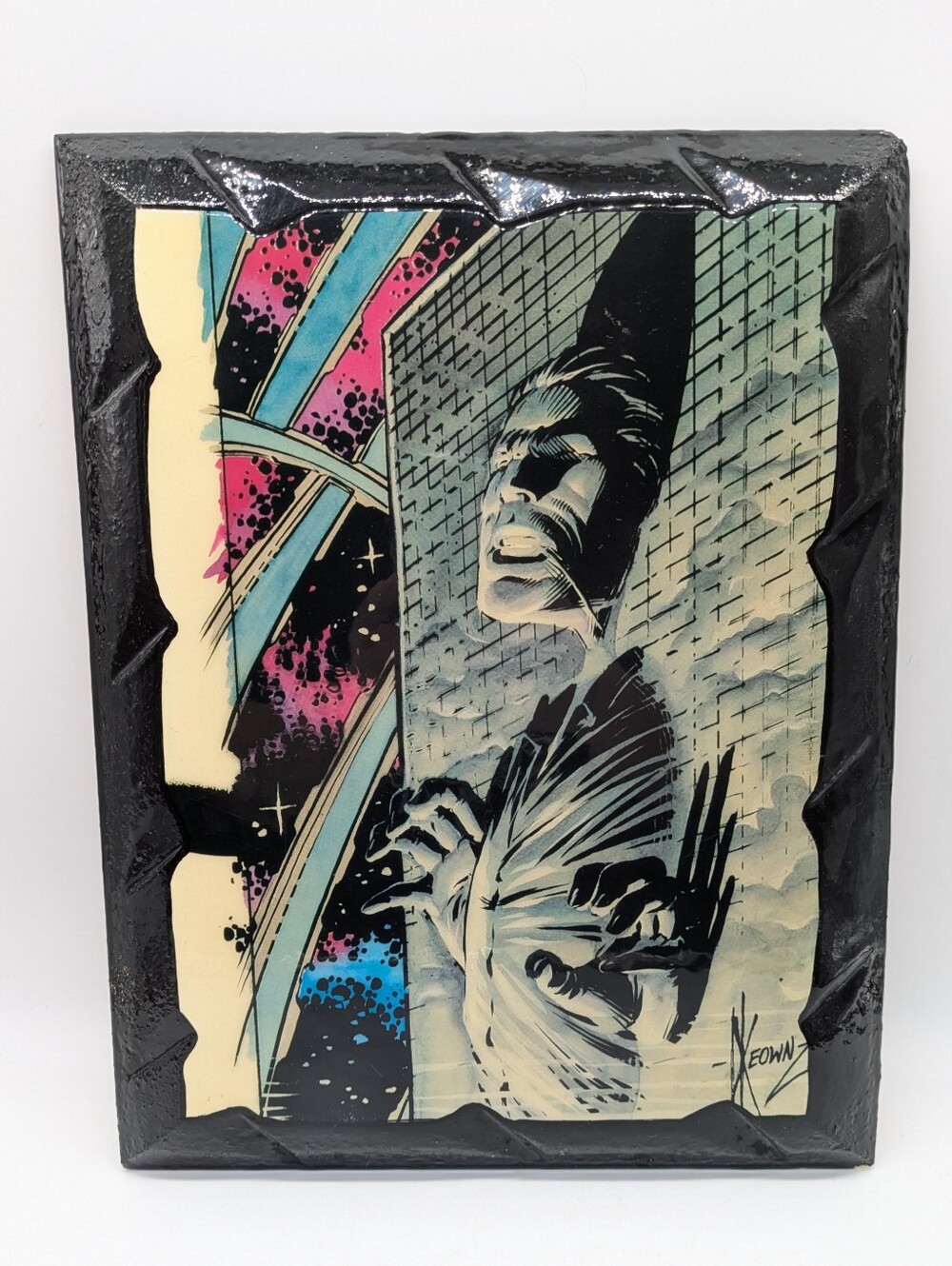 Vintage 1993 Topps Star Wars Galaxy Han Solo Carbonite Reprint Apoxy Wall Art